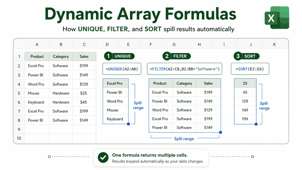 Excel Dynamic Array Formulas