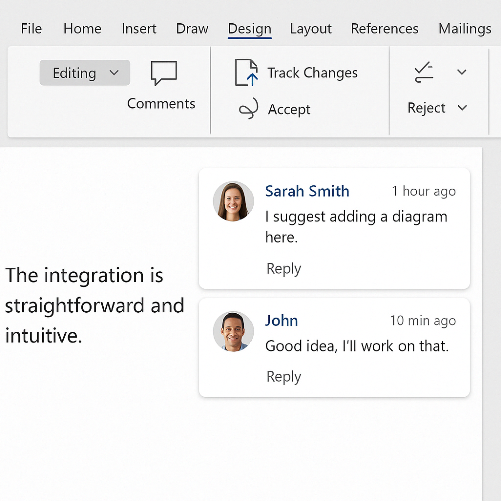 image of Word 2024 modern comment feature