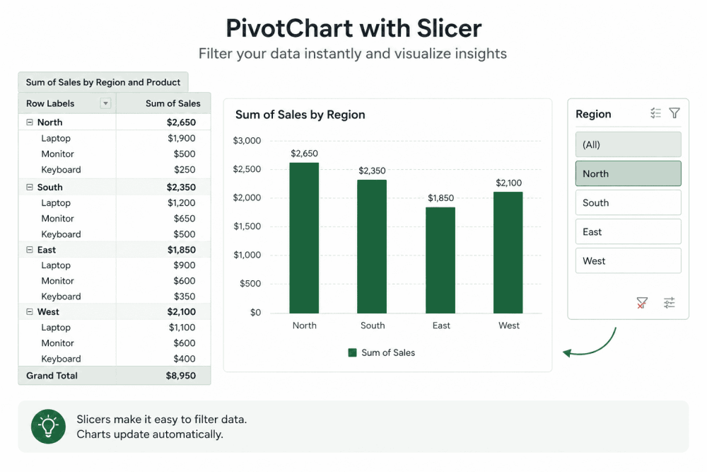 Pivot Chart with Slicer