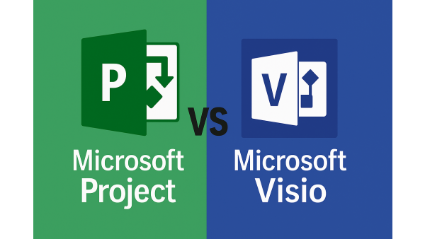 Image of Microsoft Project vs Visio