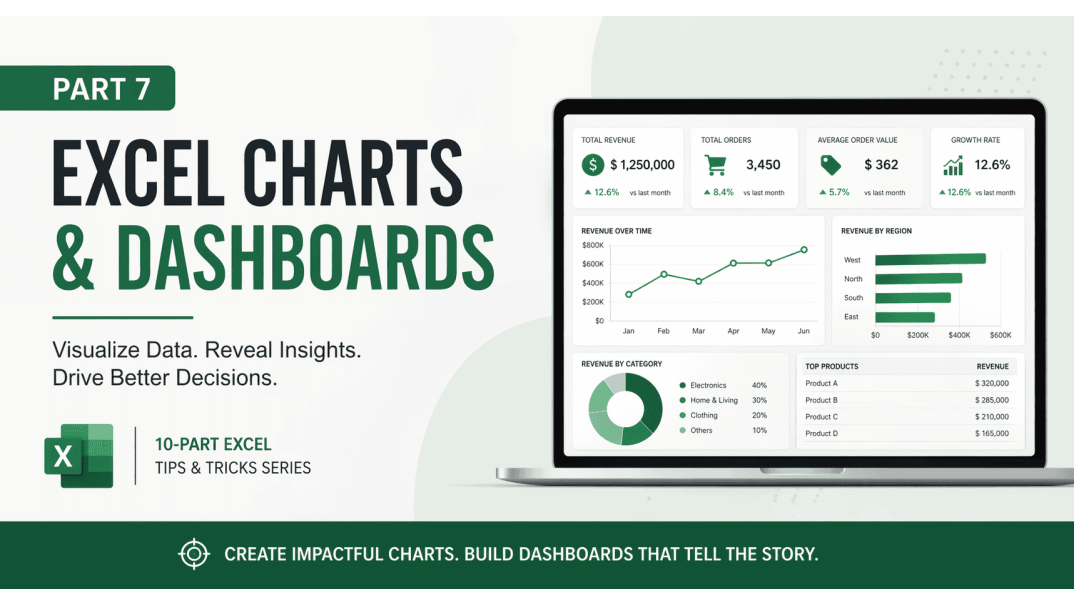 Excel Charts and Dashboards: How to Visualize Data Effectively