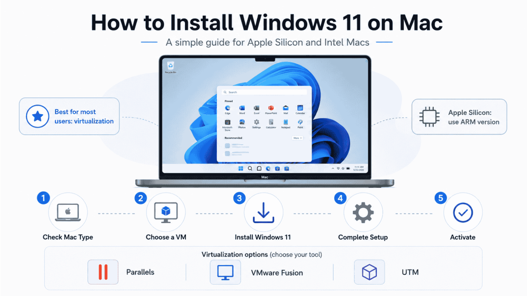 How to Install Windows 11 on Mac?