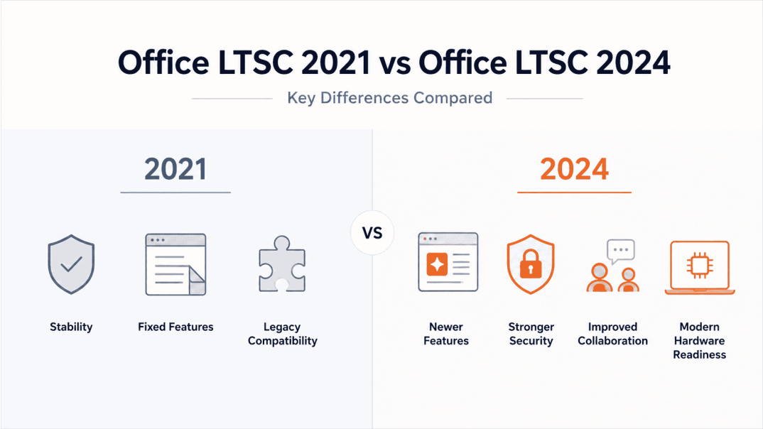 Office LTSC 2021 vs Office LTSC 2024: Key Differences Compared