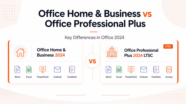Office Home & Business 2024 vs Office Professional Plus 2024 LTSC: Key Differences