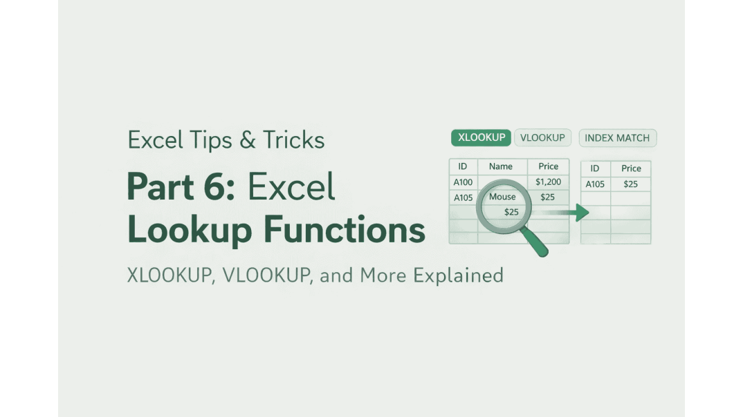 How to Use XLOOKUP, VLOOKUP & INDEX MATCH in Excel