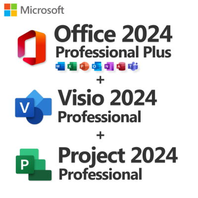Bundle Deal: Office LTSC 2024 Pro Plus + Visio + Project